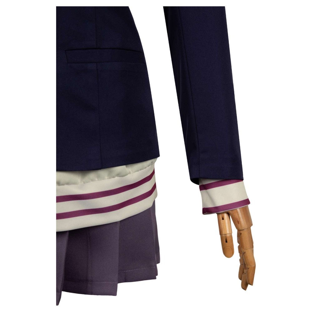 Dandadan Aira Shiratori Women Blue Uniform Dress Suit Cosplay Costume Halloween Carnival Outfit