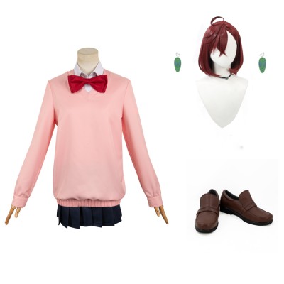 Dandadan 2024 Momo Ayase Women Pink Uniform Suit Cosplay Costume Halloween Carnival Outfit