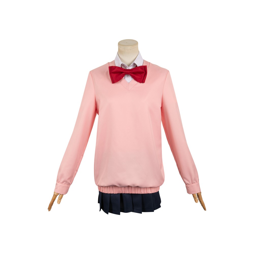 Dandadan 2024 Momo Ayase Women Pink Uniform Suit Cosplay Costume Halloween Carnival Outfit