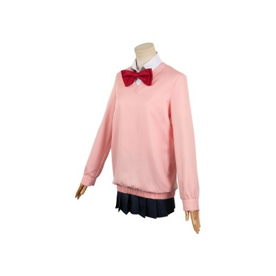 Dandadan 2024 Momo Ayase Women Pink Uniform Suit Cosplay Costume Halloween Carnival Outfit