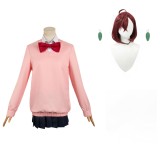 Dandadan 2024 Momo Ayase Women Pink Uniform Suit Cosplay Costume Halloween Carnival Outfit