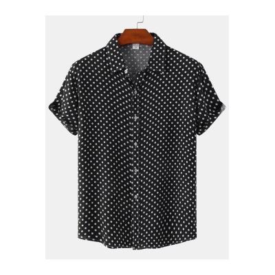 Road House John Dalton Polka Dots Button Front Shirt Suit Cosplay Costume Halloween Carnival Outfit