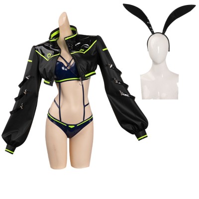 Cyberpunk: Edgerunners Rebecca Bunny Girl Suit Cosplay Costume Halloween Carnival Outfit
