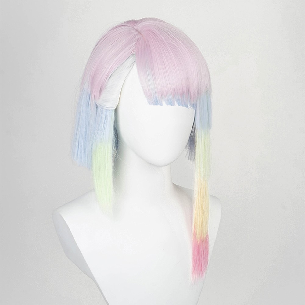 Cyberpunk: Edgerunners Lucy Wig Heat Resistant Synthetic Hair Party Props Cosplay Costume Halloween Carnival