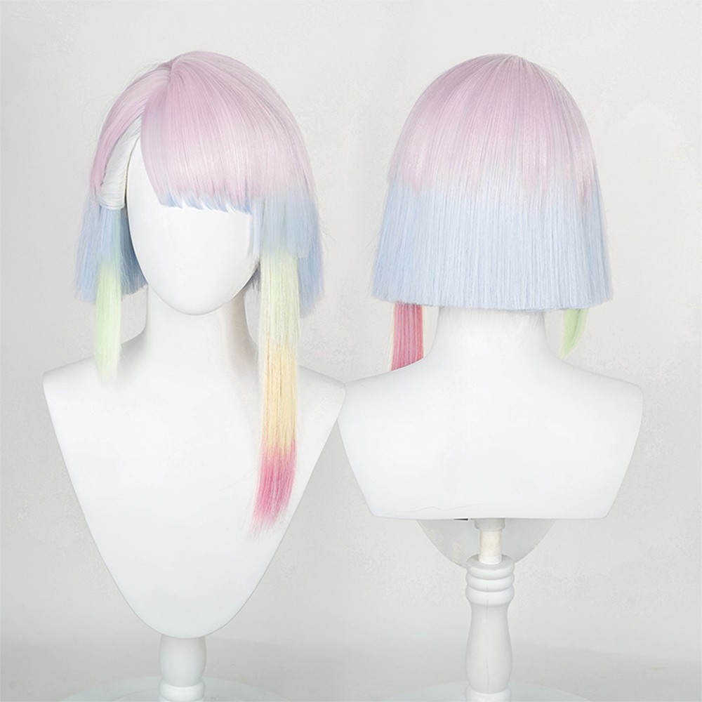 Cyberpunk: Edgerunners Lucy Wig Heat Resistant Synthetic Hair Party Props Cosplay Costume Halloween Carnival