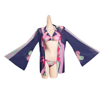 Cyberpunk Edgerunner Rebecca Swimsuit Cloak Party UUstyle® Cosplay Costume Halloween Carnival Outfit