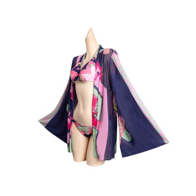 Cyberpunk Edgerunner Rebecca Swimsuit Cloak Party UUstyle® Cosplay Costume Halloween Carnival Outfit