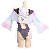 Cyberpunk: Edgerunner Lucy Swimsuit Cloak Party Suit UUstyle® Cosplay Costume Halloween Carnival Outfit