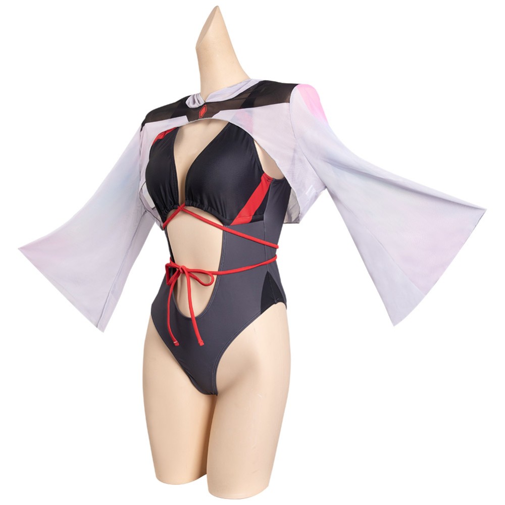 Cyberpunk: Edgerunner Lucy Swimsuit Cloak Party Suit UUstyle® Cosplay Costume Halloween Carnival Outfit