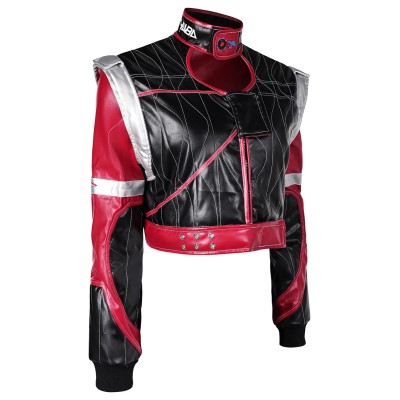 Cyberpunk 2077 Panam Palmer Printed Jacket Suit Cosplay Costume Halloween Carnival Outfit