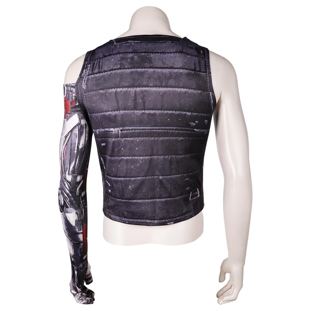 Cyberpunk 2077 Johnny Silverhand Printed Top Shirt Suit Cosplay Costume Halloween Carnival Outfit