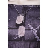 Cyberpunk 2077 Johnny Silverhand Printed Top Shirt Suit Cosplay Costume Halloween Carnival Outfit