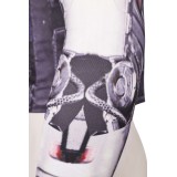 Cyberpunk 2077 Johnny Silverhand Printed Top Shirt Suit Cosplay Costume Halloween Carnival Outfit