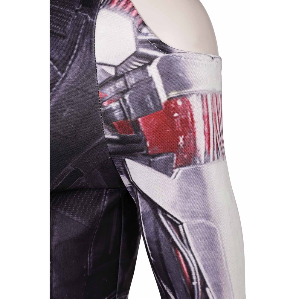 Cyberpunk 2077 Johnny Silverhand Printed Top Shirt Suit Cosplay Costume Halloween Carnival Outfit