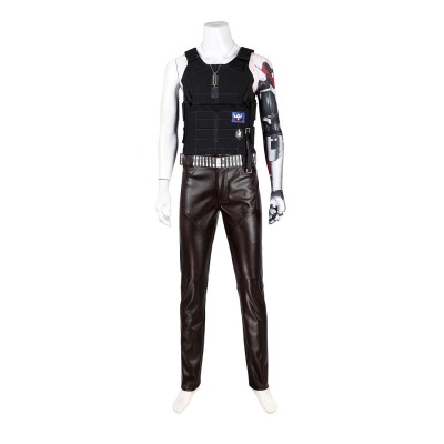 Cyberpunk 2077 Johnny Silverhand Suit Cosplay Costume Halloween Carnival Outfit