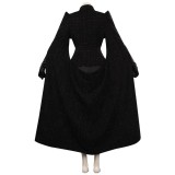 Cruella Black Coat Suit Cosplay Costume Halloween Carnival Outfit