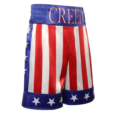 Creed 3 Adonis Creed Shorts Party Suit Cosplay Costume Halloween Carnival Outfit