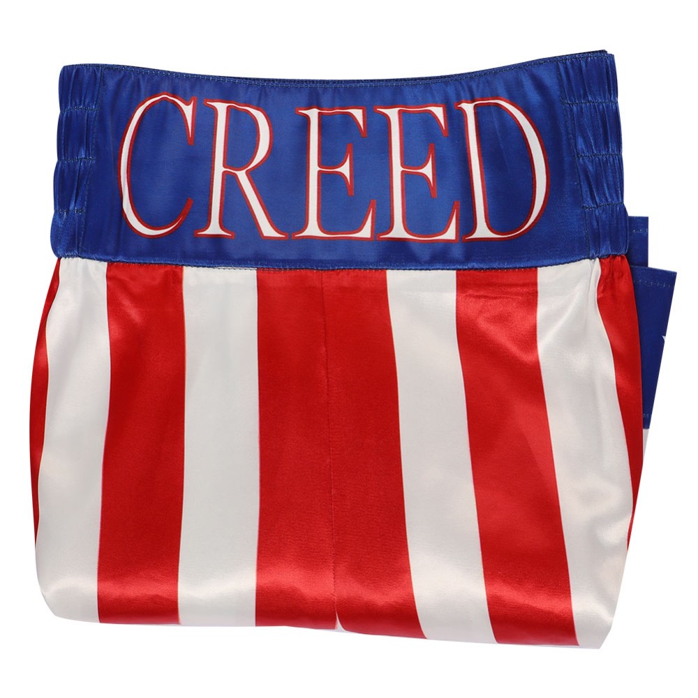 Creed 3 Adonis Creed Shorts Party Suit Cosplay Costume Halloween Carnival Outfit