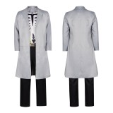Creature Commandos(2024) Doctor Phosphorus Grey Coat Cosplay Costume Halloween Carnival Outfit
