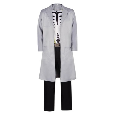 Creature Commandos(2024) Doctor Phosphorus Grey Coat Cosplay Costume Halloween Carnival Outfit