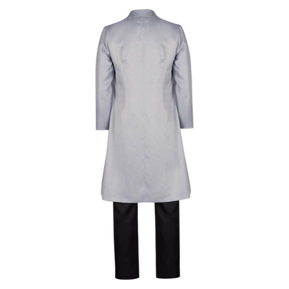 Creature Commandos(2024) Doctor Phosphorus Grey Coat Cosplay Costume Halloween Carnival Outfit