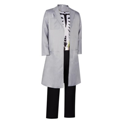 Creature Commandos(2024) Doctor Phosphorus Grey Coat Cosplay Costume Halloween Carnival Outfit
