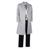 Creature Commandos(2024) Doctor Phosphorus Grey Coat Cosplay Costume Halloween Carnival Outfit