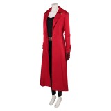 Creature Commandos (2024) The Bride Red Long Coat Cosplay Costume Halloween Carnival Outfit