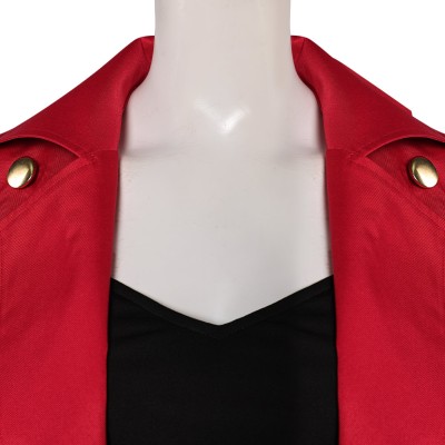 Creature Commandos (2024) The Bride Red Long Coat Cosplay Costume Halloween Carnival Outfit