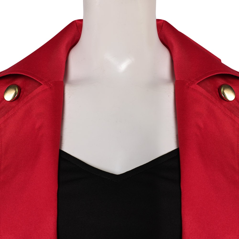 Creature Commandos (2024) The Bride Red Long Coat Cosplay Costume Halloween Carnival Outfit