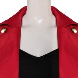 Creature Commandos (2024) The Bride Red Long Coat Cosplay Costume Halloween Carnival Outfit