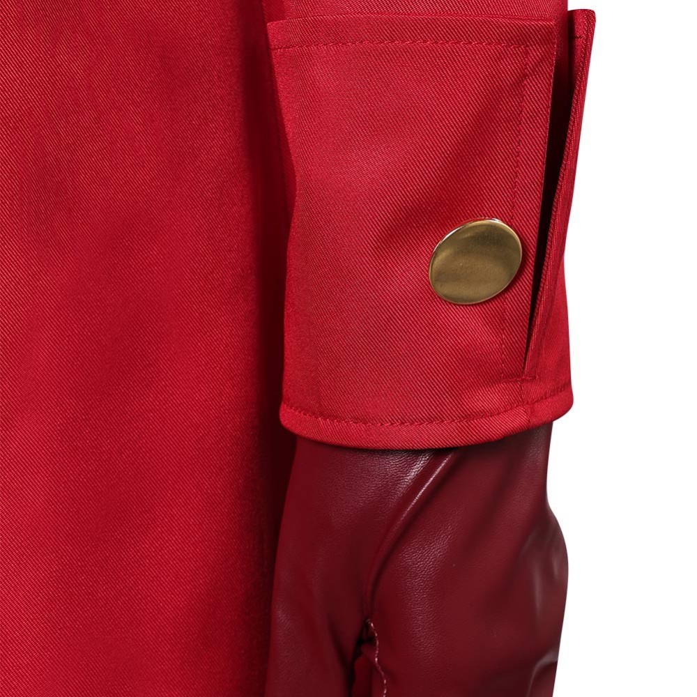 Creature Commandos (2024) The Bride Red Long Coat Cosplay Costume Halloween Carnival Outfit
