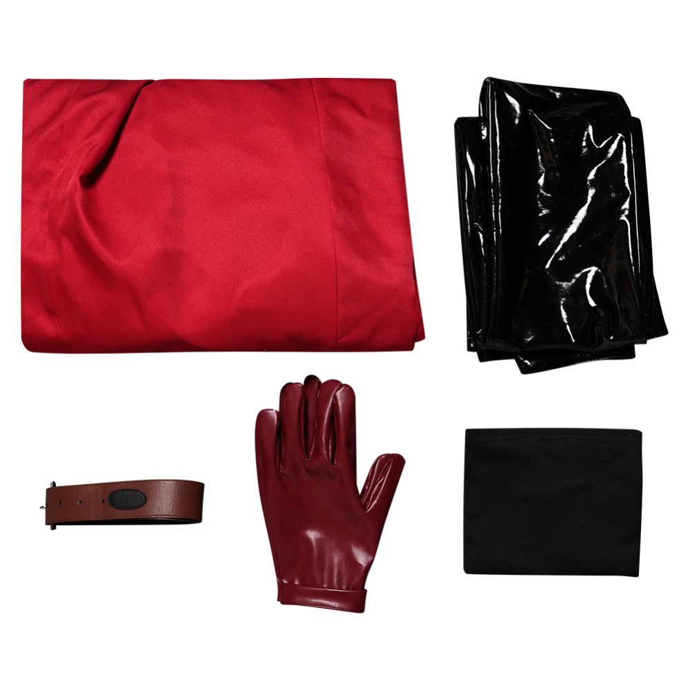 Creature Commandos (2024) The Bride Red Long Coat Cosplay Costume Halloween Carnival Outfit