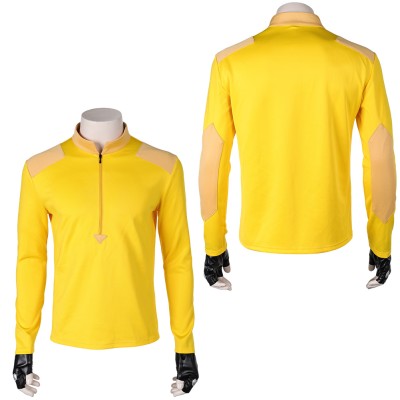 Creature Commandos (2024) Rick Flag Sr Men Yellow Top Cosplay Costume Halloween Carnival Outfit