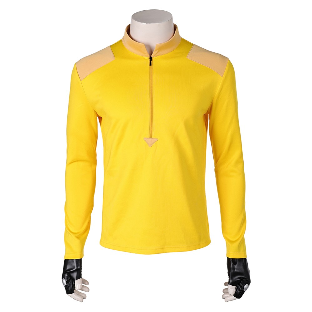 Creature Commandos (2024) Rick Flag Sr Men Yellow Top Cosplay Costume Halloween Carnival Outfit