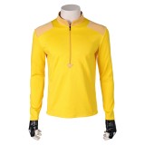 Creature Commandos (2024) Rick Flag Sr Men Yellow Top Cosplay Costume Halloween Carnival Outfit