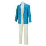 Coyote vs. Acme Foghorn Leghorn Blue Suit Cosplay Costume Halloween Carnival