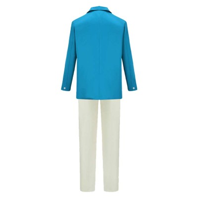 Coyote vs. Acme Foghorn Leghorn Blue Suit Cosplay Costume Halloween Carnival