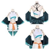 Cosmic Princess Kaguya Yachiyo Tsukimi Women Green Dress Cosplay Costume Halloween Carnival Outfit
