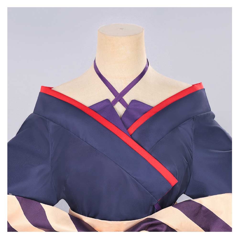 Cosmic Princess Kaguya Tsukimi Yachiyo Women Blue Kimono Cosplay Costume Halloween Carnival Outfit
