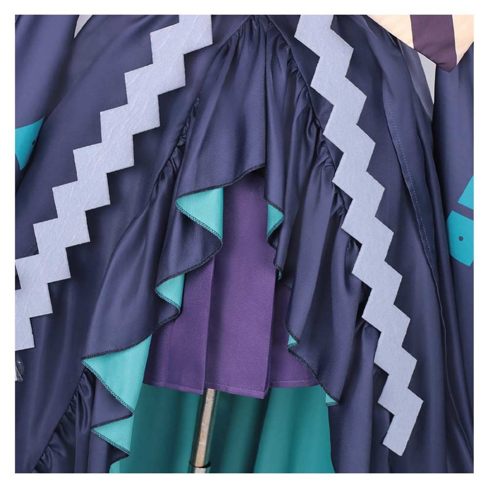 Cosmic Princess Kaguya Tsukimi Yachiyo Women Blue Kimono Cosplay Costume Halloween Carnival Outfit
