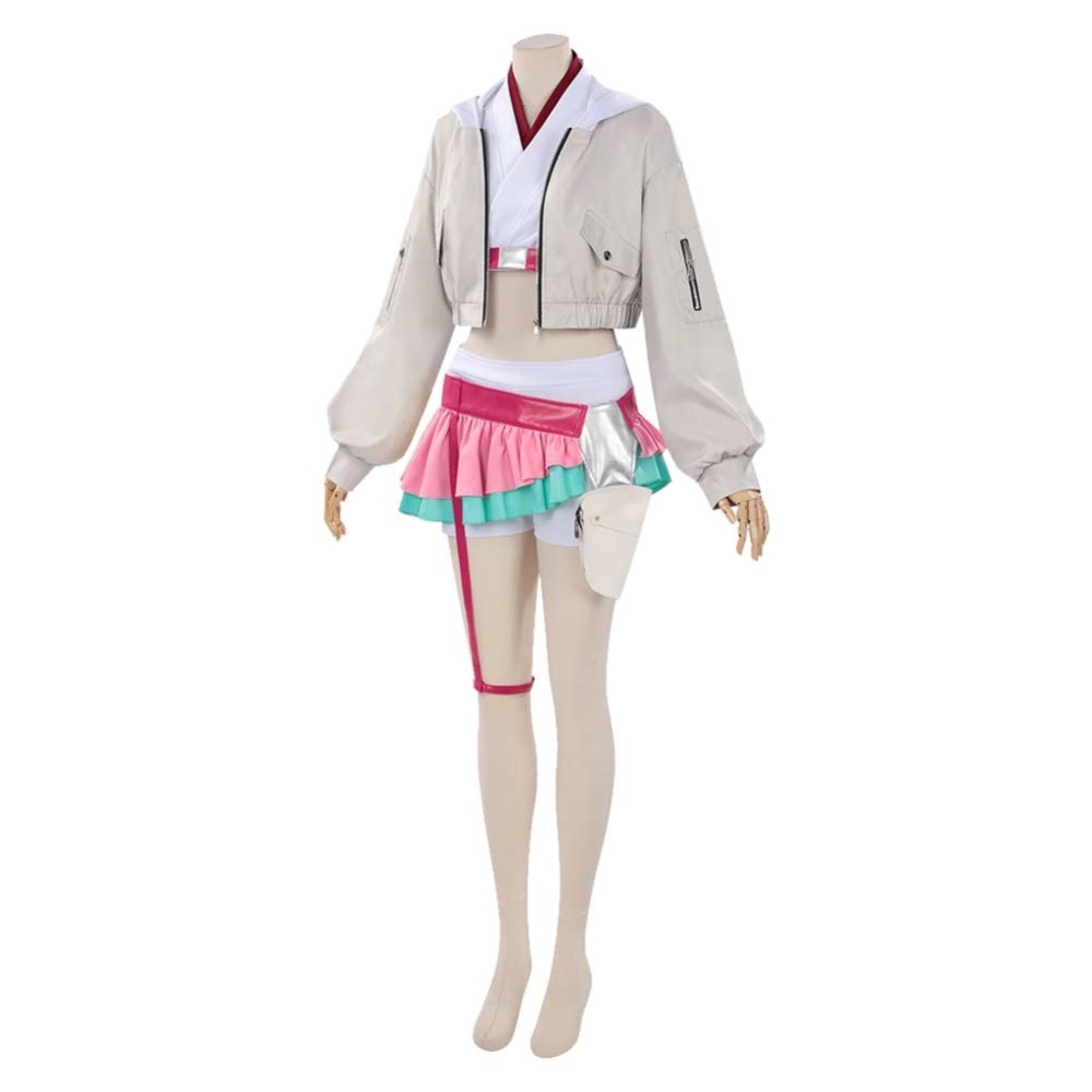 Cosmic Princess Kaguya Roka Ayatsumugi Women White Cosplay Costume Halloween Carnival