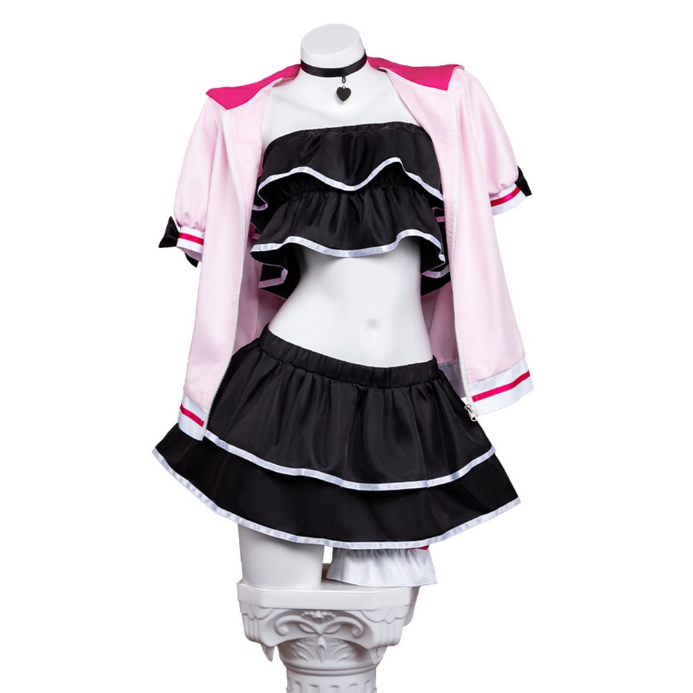 Cosmic Princess Kaguya Noi Komazawa Women Pink Cosplay Costume Halloween Carnival Outfit