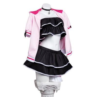 Cosmic Princess Kaguya Noi Komazawa Women Pink Cosplay Costume Halloween Carnival Outfit