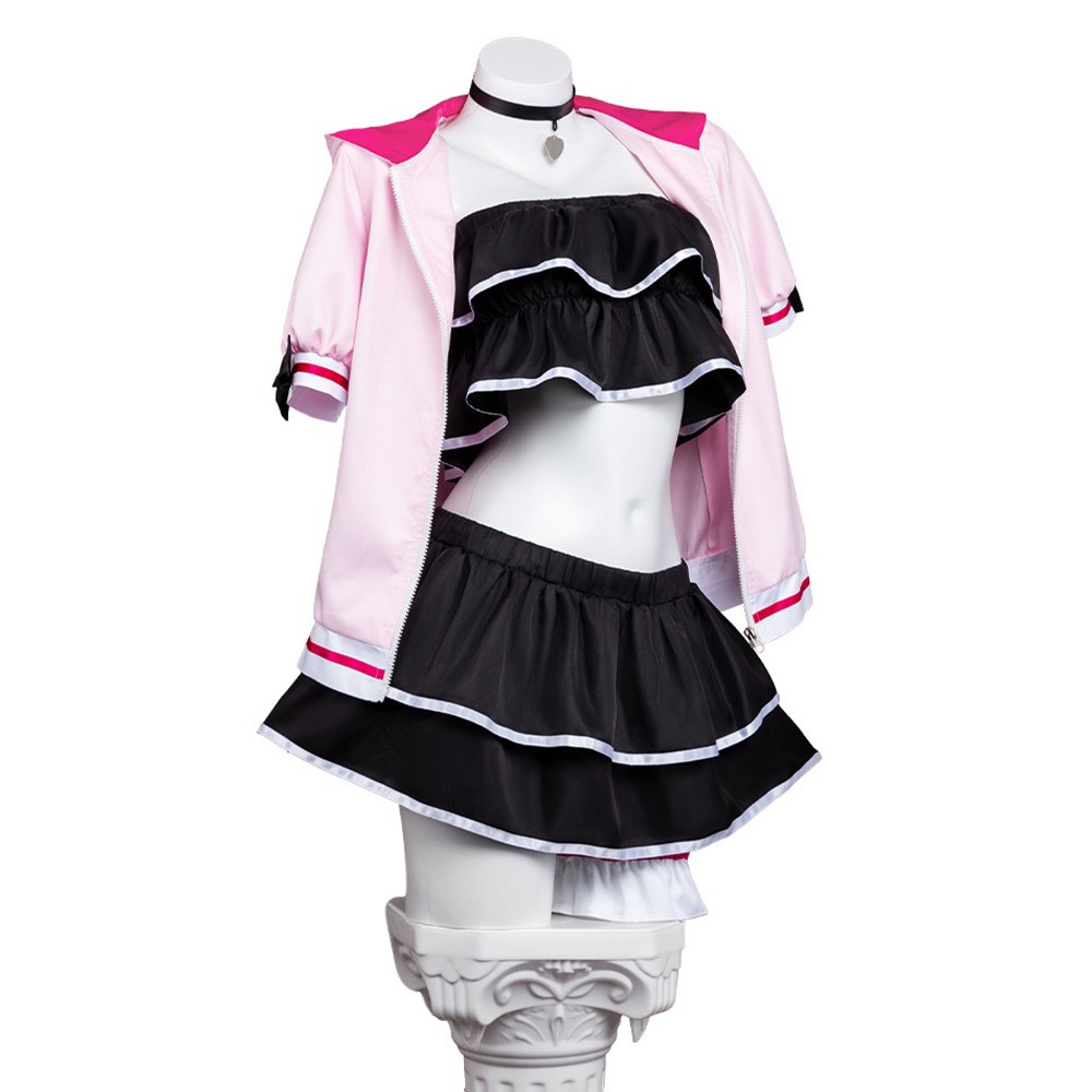 Cosmic Princess Kaguya Noi Komazawa Women Pink Cosplay Costume Halloween Carnival Outfit