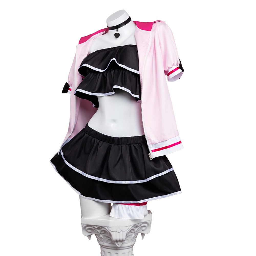 Cosmic Princess Kaguya Noi Komazawa Women Pink Cosplay Costume Halloween Carnival Outfit