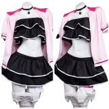 Cosmic Princess Kaguya Noi Komazawa Women Pink Cosplay Costume Halloween Carnival Outfit