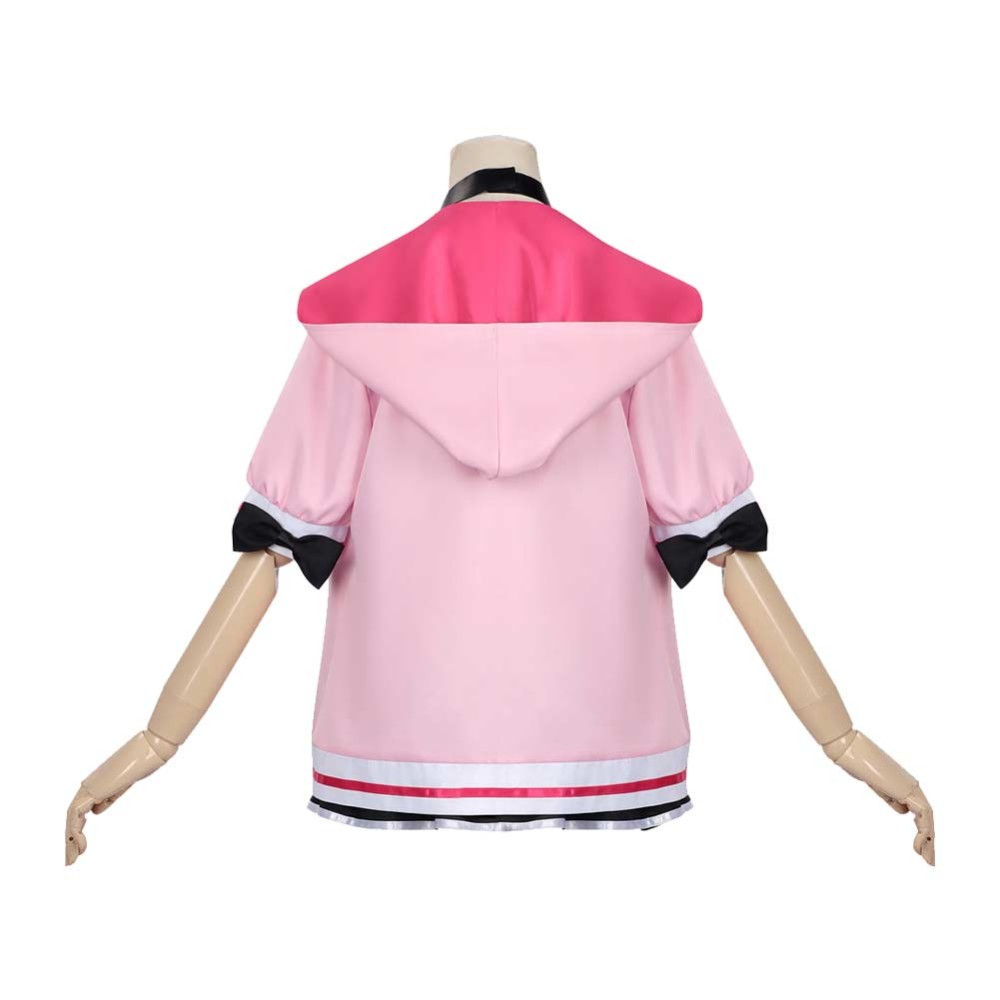 Cosmic Princess Kaguya Noi Komazawa Women Pink and Black Cosplay Costume Halloween Carnival Outfit