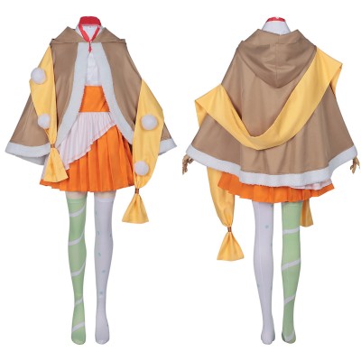 Cosmic Princess Kaguya Manami Isayama Yellow Gray Cosplay Costume Halloween Carnival Outfit