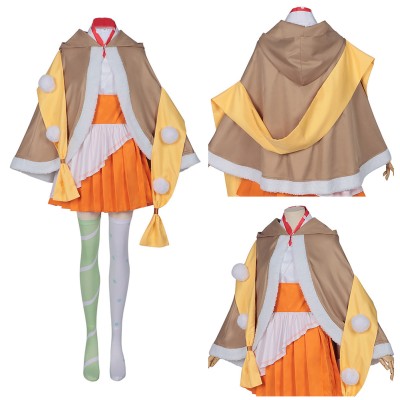 Cosmic Princess Kaguya Manami Isayama Yellow Gray Cosplay Costume Halloween Carnival Outfit